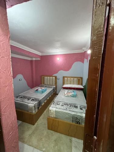 Mansoura Apartment | غرفه خاصه لك جديده وفرش جديد ومميز بها سريرين وتلفزيون