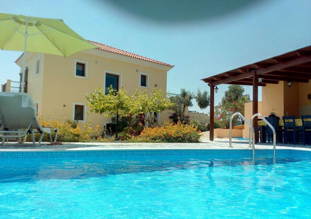 Somatas Villa | Beautiful villa swimming pool sea view near village not far from Rethymno NW