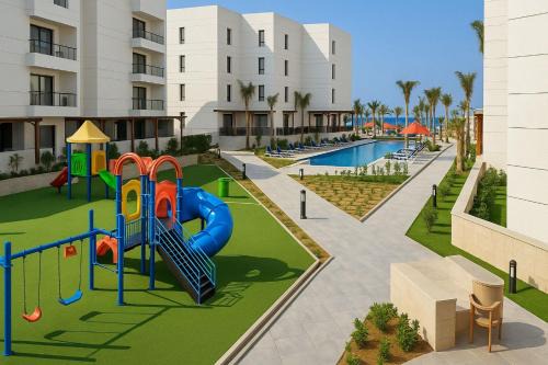 Port Said Governorate Ski Chalet | Elegant Beachfront Flat