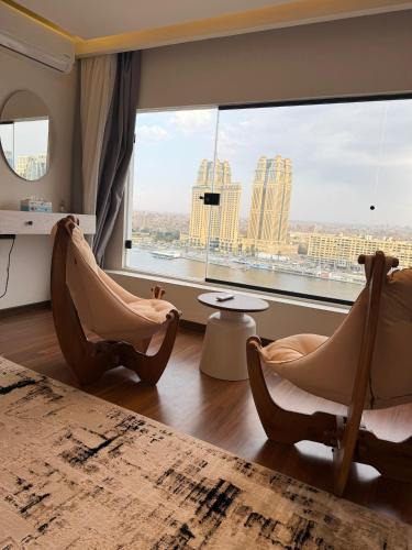 Zamalek Apartment | Luxury Studio with Sauna Room with great nile view in zamalek