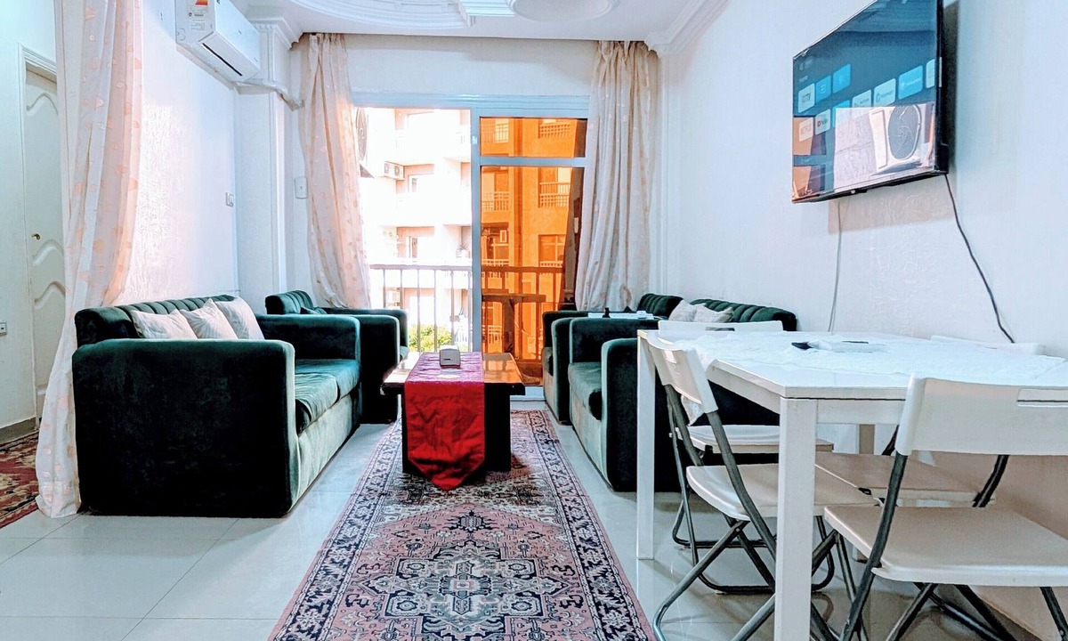 Madinaty Apartment | Madinaty Cozy 2BR narrow garden view apartment