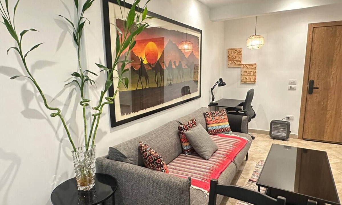 Heliopolis Apartment | Premium 1BR Heliopolis Suite | Private Garden Terrace & A/C