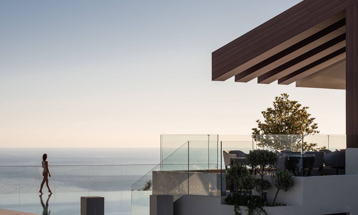 Somatas Villa | Stunning Views, Heated Pool, Hot Tub, Sauna, Gym, Home Cinema, and Full Privacy: by etouri