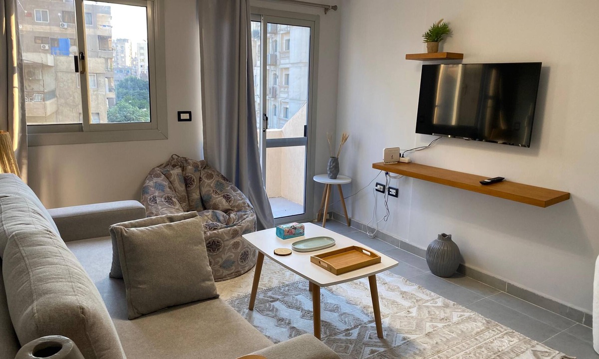 Heliopolis Apartment | Sunny Haven 1BR Apartment: A Luxurious Retreat near Cairo Airport