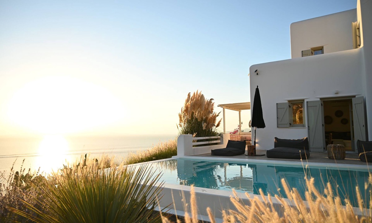 Fanari Villa | Villa Santa Andrea with a fantastic 180-degree view of the sea