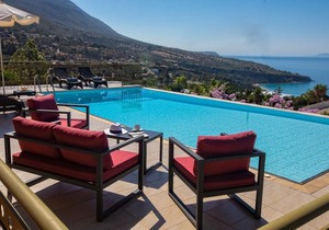 Lourdas Beach View Villa in Cephalonia