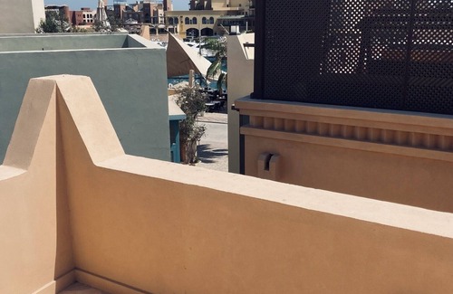 El Gouna Apartment | Abutig marina one bedroom apartment with roof