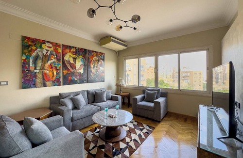 Heliopolis Apartment | 1406. Elegant 2BR Apt | Sun Terrace | Ensuite