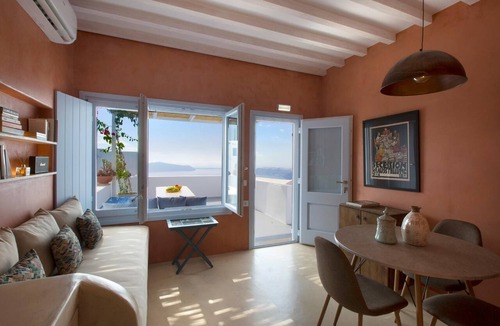 Imerovigli Apartment | Clay Suite with private outdoor pool and sea view by Caldera Houses