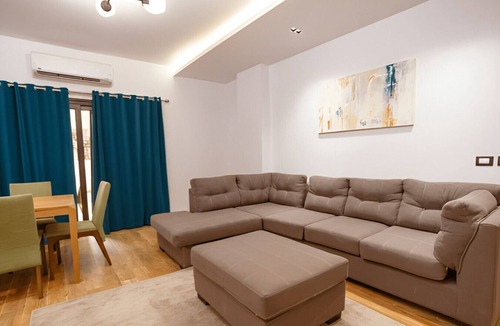 New Cairo Apartment | Comfortable 1BR Apartment near Cairo Airport with 2 Balconies