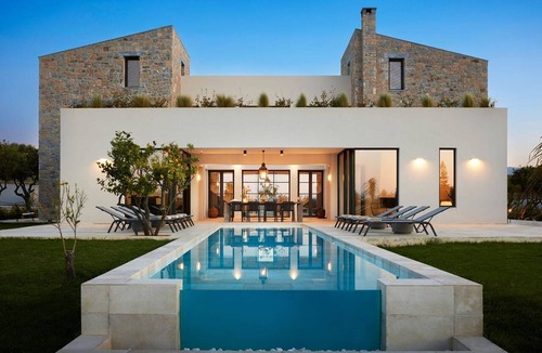 Skaleta Villa | Exquisite Crete Villa | Villa Laurel | Large Heated Private Pool | Modern.