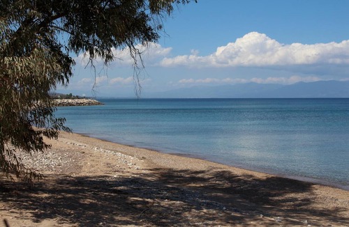 Agios Andreas Apartment | Family holiday directly at the beach - apartment with garden, wifi | Messenia, P