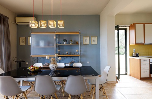 Xiro Chorio Villa | Family Villa with Sea Views & Outdoor Gym