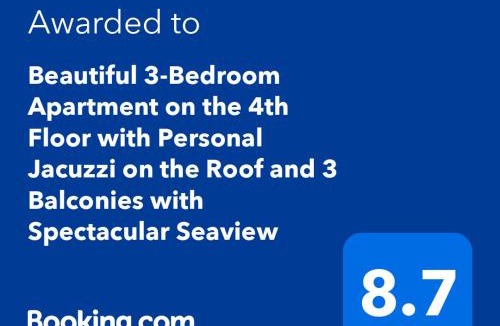 Ras Nasrani Apartment | Lovely 3 BDR with Sea View and Private Rooftop Area, Free Pool & Wild Beach Access