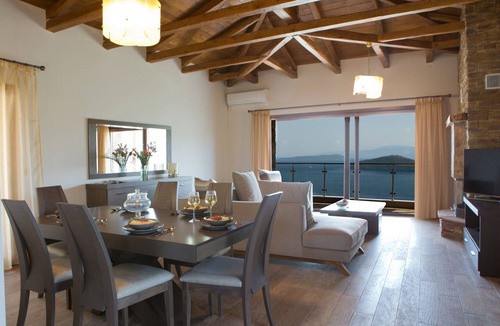 Mikros Gialos Villa | Luxury 6 bedroom villa with stunning views of the Ionian sea in Mikros Gialos