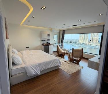 Zamalek Apartment | Luxury Studio with Sauna Room with great nile view in zamalek