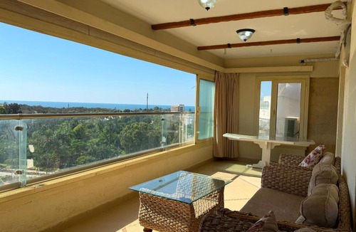 Al-Muntazah Apartment | Maamoura beach Montaza view 3 bedroom flat includes beach pass