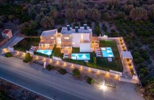 Archangelos Villa | OSSIANO POOL VILLAS, Heating Pool, 2 min drive to Haraki Beach & 10 to Lindos
