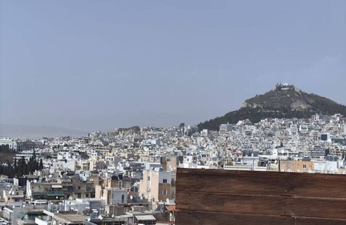 Pangrati Condo | Rooftop Serenity in Pangrati | Jacuzzi, 2 Terraces & Acropolis Views in Central Athens