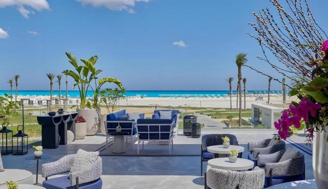 اوتيل العنوان ادريس بيتش هوتيل مراسى الساحل الشمالى العلمين ستوديو sea view Address Beach Resort Marassi marina El Alamein north coast studio in El Alamein