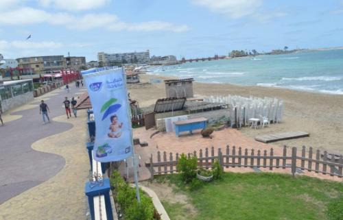 شقة غرفتين نوم بحديقة خاصة في المعمورة الشاطئ دور أرضي in Alexandria