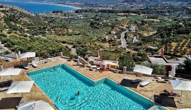 3-room apartment with a view of Oasis (Rose) above Georgioupolis in Exopoli - Apokoronou
