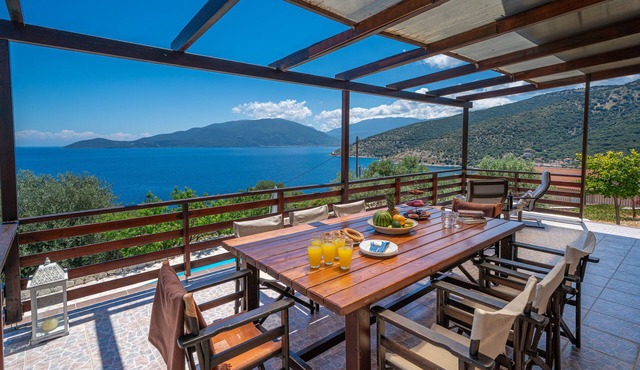 6-bedroom Villa Kandia I with private pool and stunning sea views in Agia Effimia