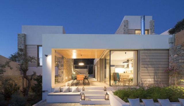 Architect-designed 4-bedroom villas with private pools in Skiathos