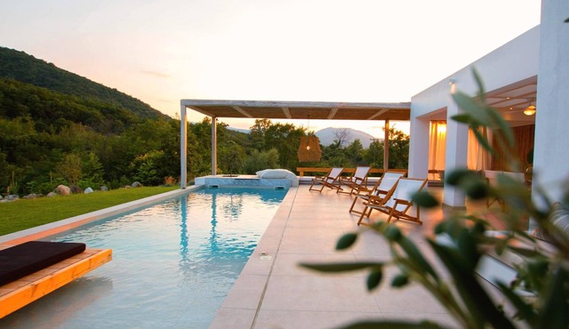 Aristotelia Gi Villas - Serenity and Luxury by the Pool in Olimpiada
