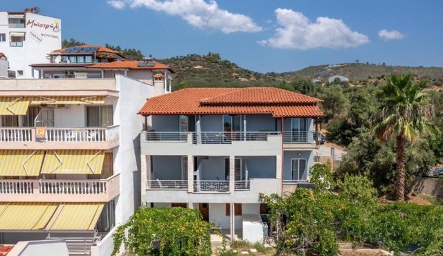 Blue Horizon Sarti - Charming Quad Seaview Getaway in Sarti