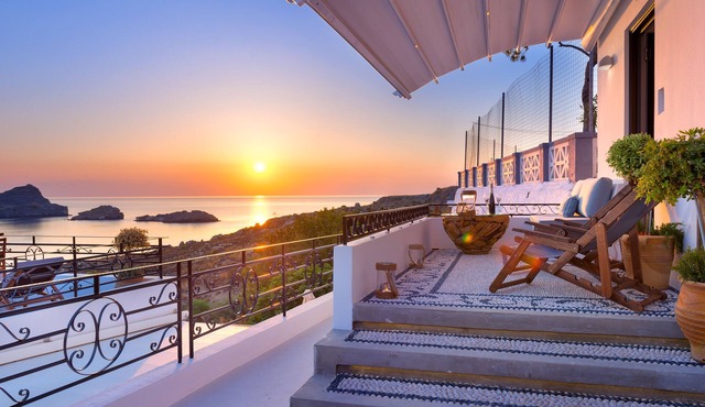 Brand New! Lindos shore Superior Studio just above Lindos main beach ! in Rhodes