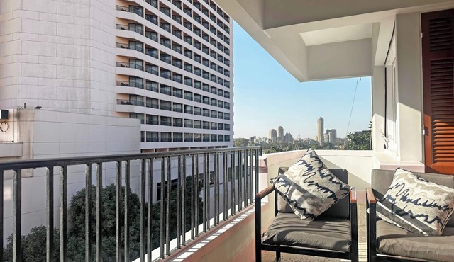 Two-bedroom apartment in Qasr El Nil district overlooking the Nile River in cairo -downtowwn -Qasr El-Nil District