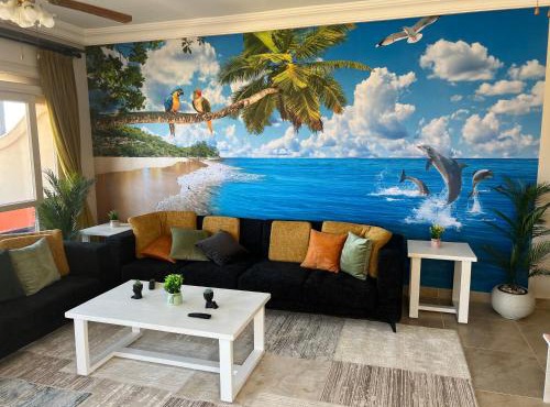 La Vista Bay 260m Luxury 2-level Penthouse l Sea & Pool View in Dawwār Ḩājj as Sayyid Rizq