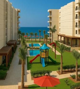 Luxurious Chalet with Pool View in Porto Said Resort in Al-Manasrah