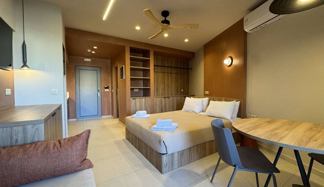 Modern Deluxe Triple Studio – Comfort & Style for Three in Crete