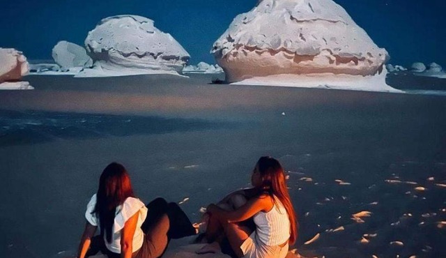 Overnight camping at white desert , white desert safari trip in Hurghada