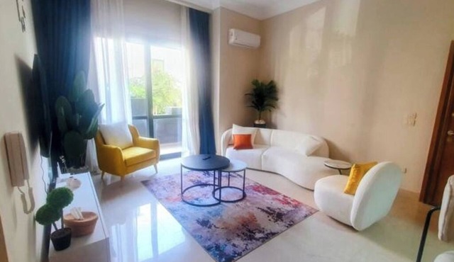 Peaceful Patio “ 2BR at AUC & Westin Hotel” in New Cairo City