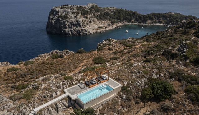 Pristine Seaview Villa , with 5-Star Resort Access in Faliraki