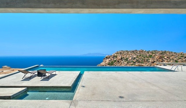 Private Five Br Luxury Peaceful Mylo Villa W Two Pools Close to Mylopotas Beach in Ios Island