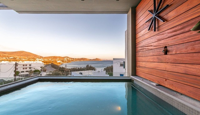 Private Jacuzzi Suite with Sea View, Coocono Villas in Tinos