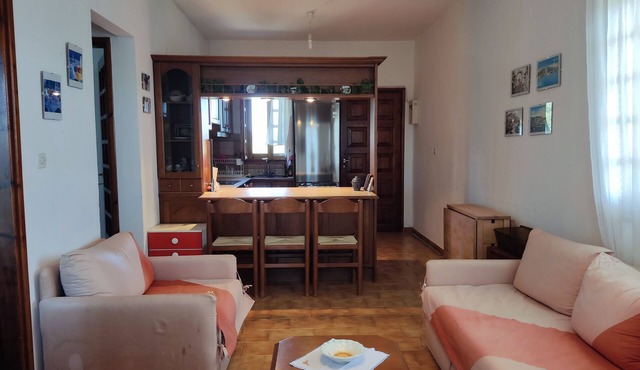Psakoudia old olive trees apartment 50 m2 with 2 bedrooms and sea view in Psakoudia