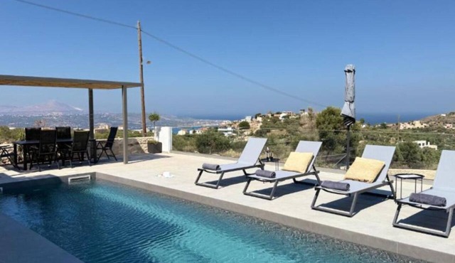 Sunrise Village Aptera Private Pool Villa I in Souda