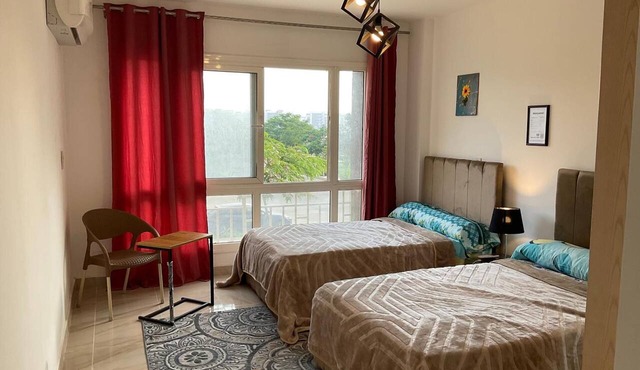 Terrific 3-bedroom apartment with AC and Free-Wifi in lovely Madinty Garden View in Madinaty
