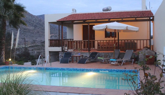 Vacation Home in Chania,private Pool beachfront , it is consisted of 2 houses. in Chania