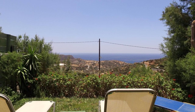 Vacation home with a sweeping panoramic view of the sea - Triopetra Vacation Home, Crete in Triopetra