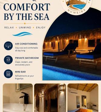 Valley beach camp in Nuweiba