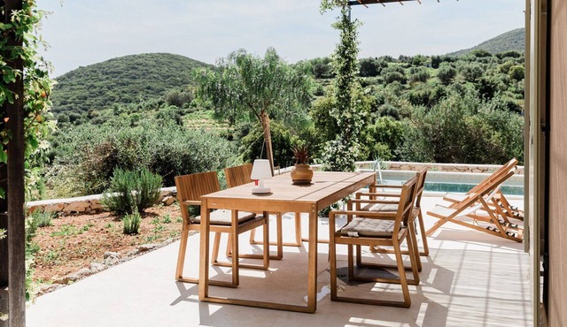 Villa Hydraline, 2 BDR, Private Pool and Garden, Furnished Terrace, Vathy,. in Ithaca