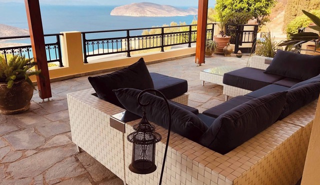 Villa with Pool Sea View Fitness in Lassithi