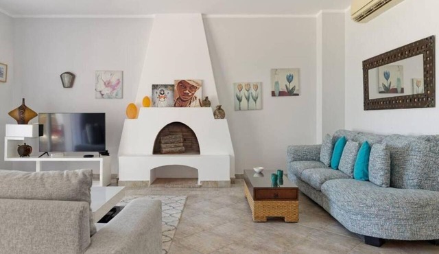 White Villa with open lagoon view in Hurghada