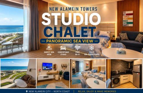 Marina El Alamein House | Luxury Sea View Studio -North Coast - New Alamein Tower - code 03
